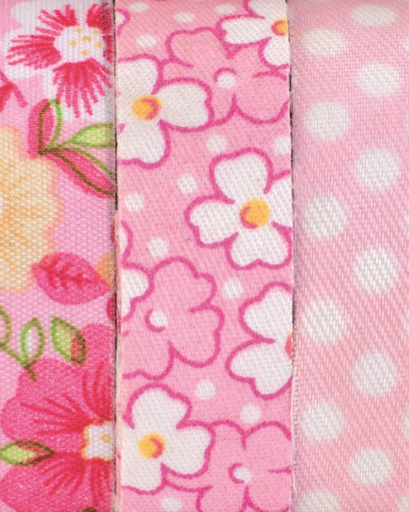 Textilbänder selbstklebend, 3x3m rosa 1