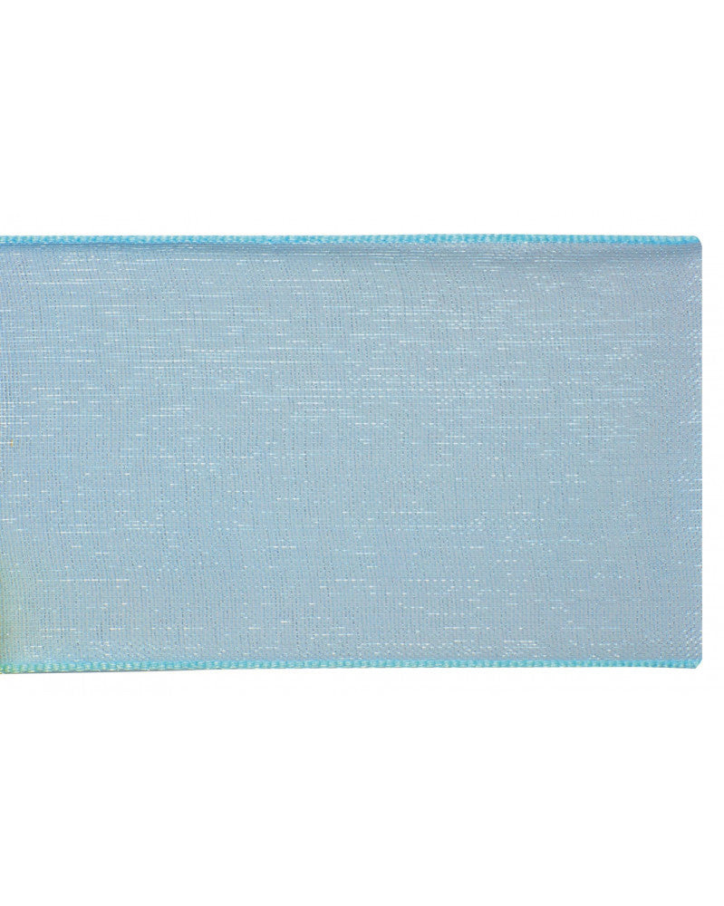 Organza Band 38mm 5m, hellblau