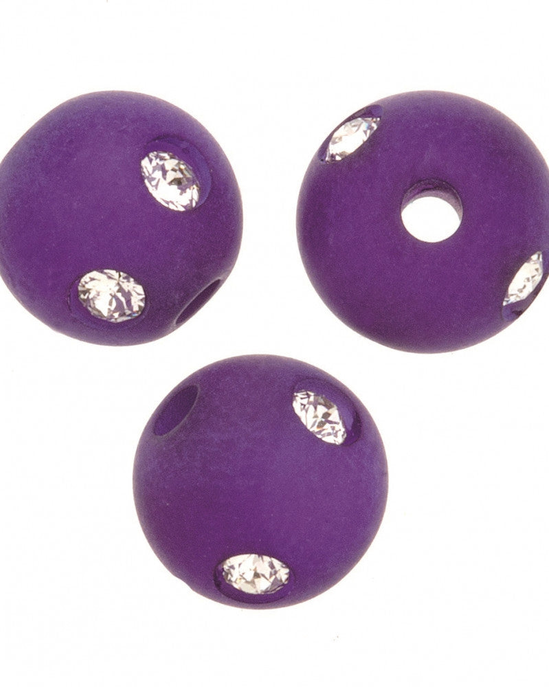 Strassperle 8mm Swarovski violett matt