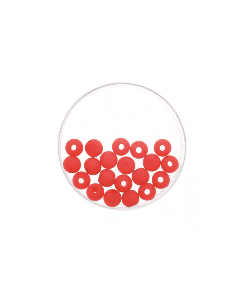 Perle 6mm Polaris matt 20St rot