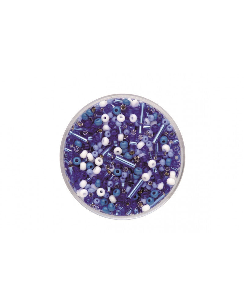Rocailles Mix mittelblau