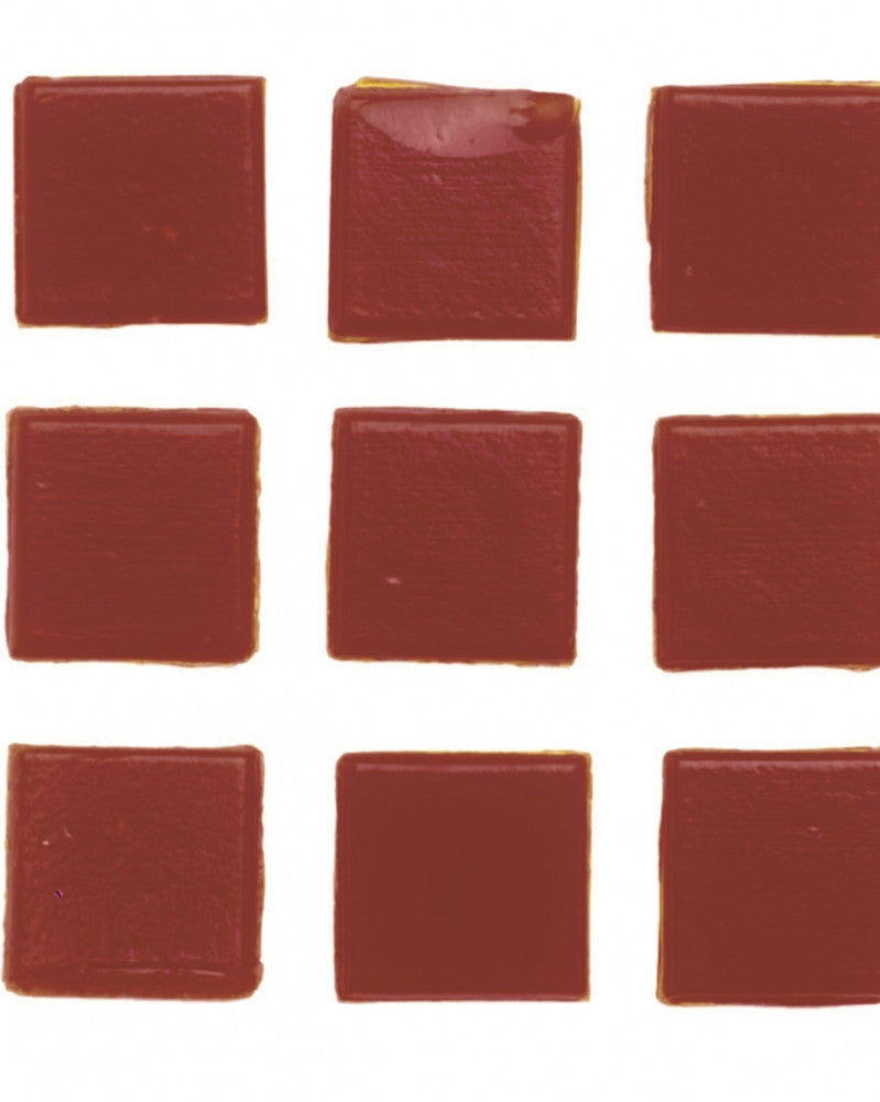 Mosaiksteine 20x20mm 100g dunkelrot