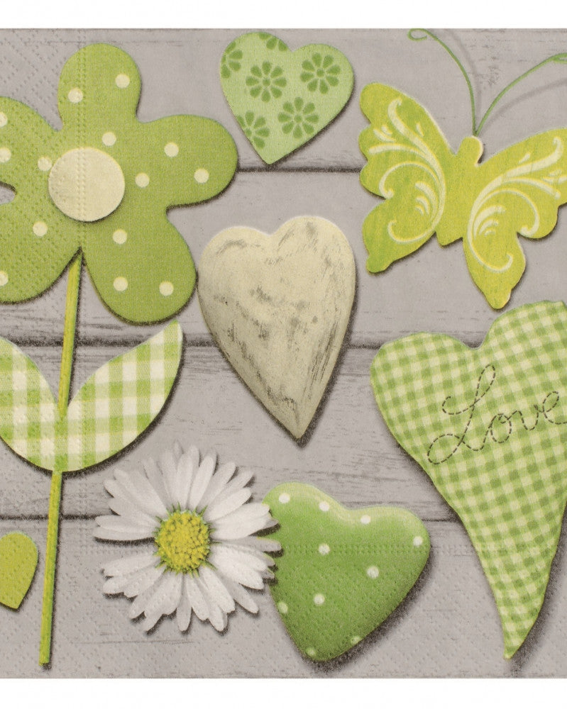 Papierservietten-Set 33x33cm 5x2 Motive "Flower"