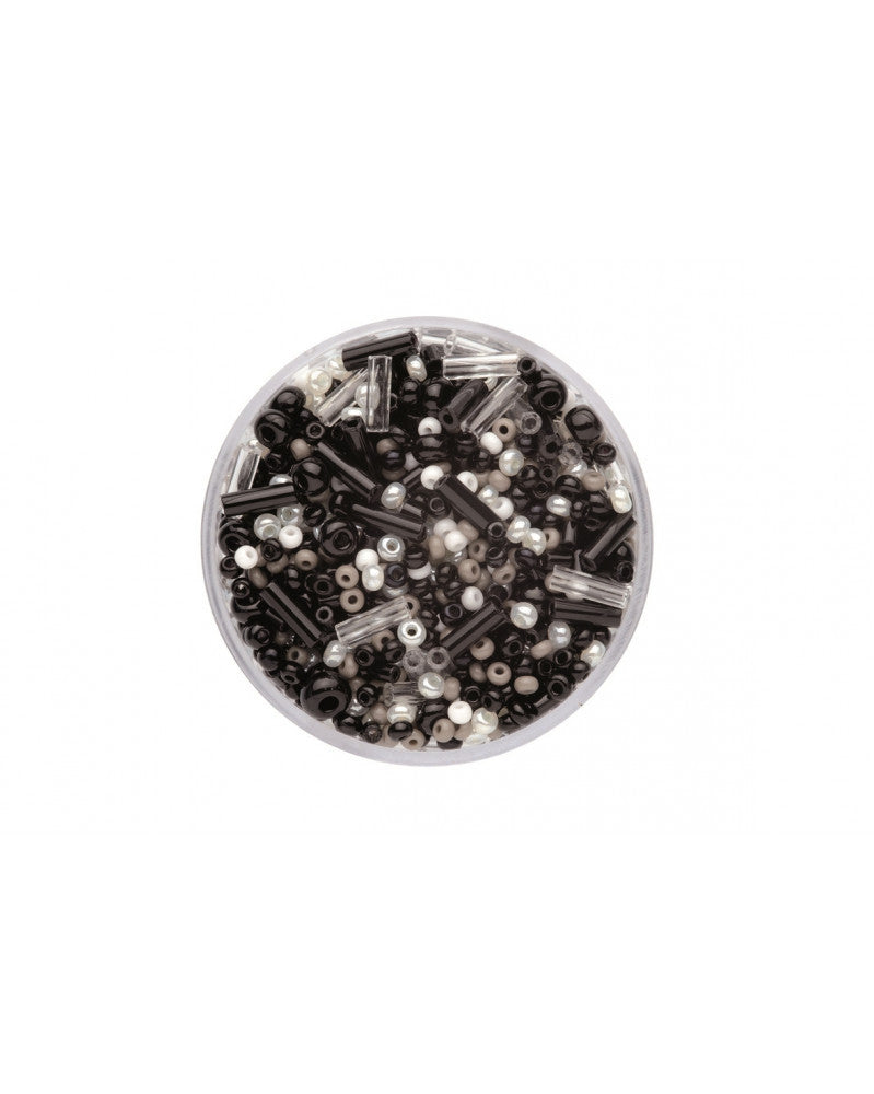 Rocailles Mix schwarz