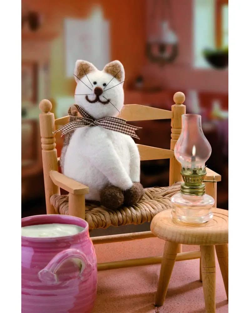 Filz-Creativ-Set Katze, 9,0x8,0cm - Kidis Art
