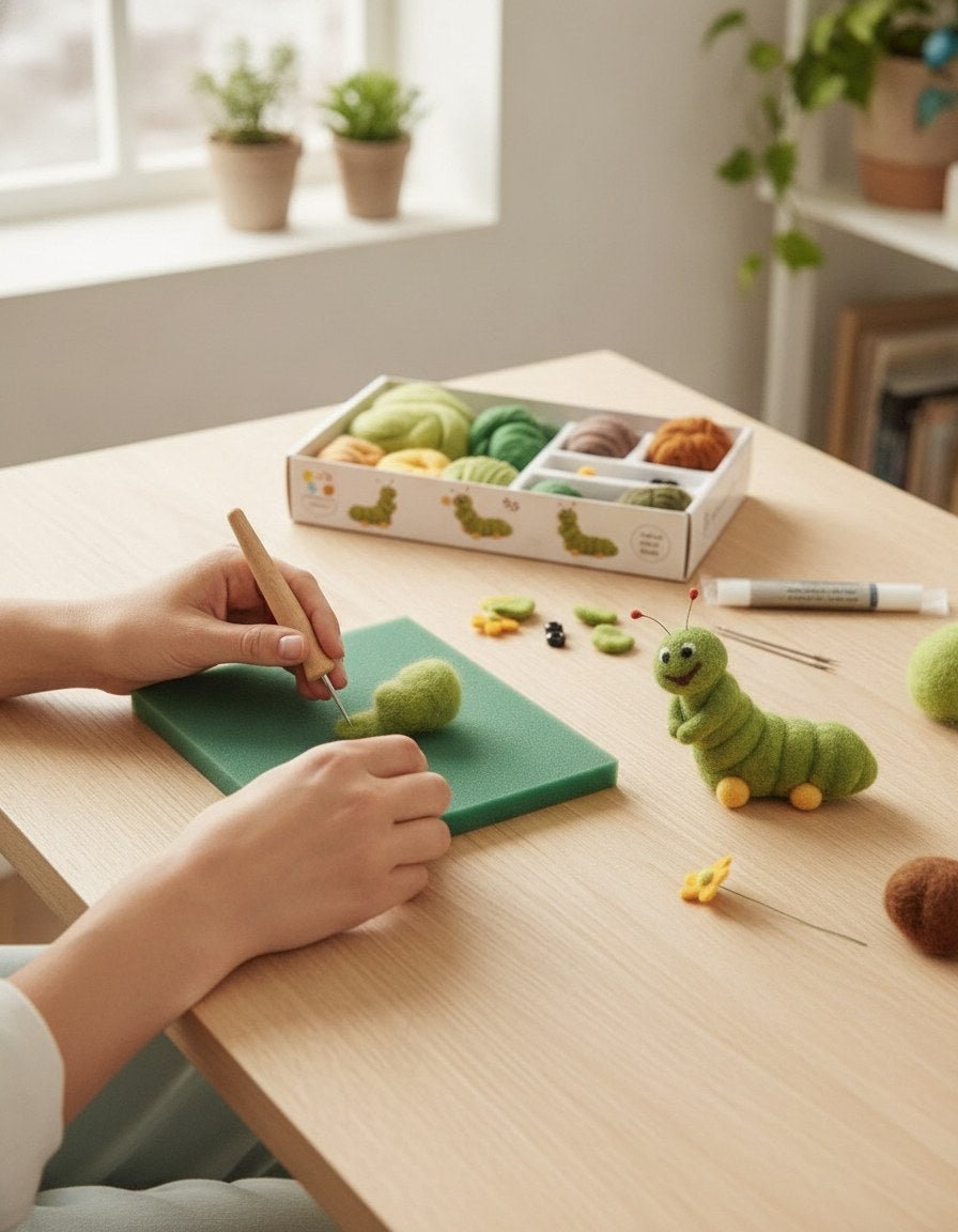 Filz-Creativ-Set Raupe - Kidis Art