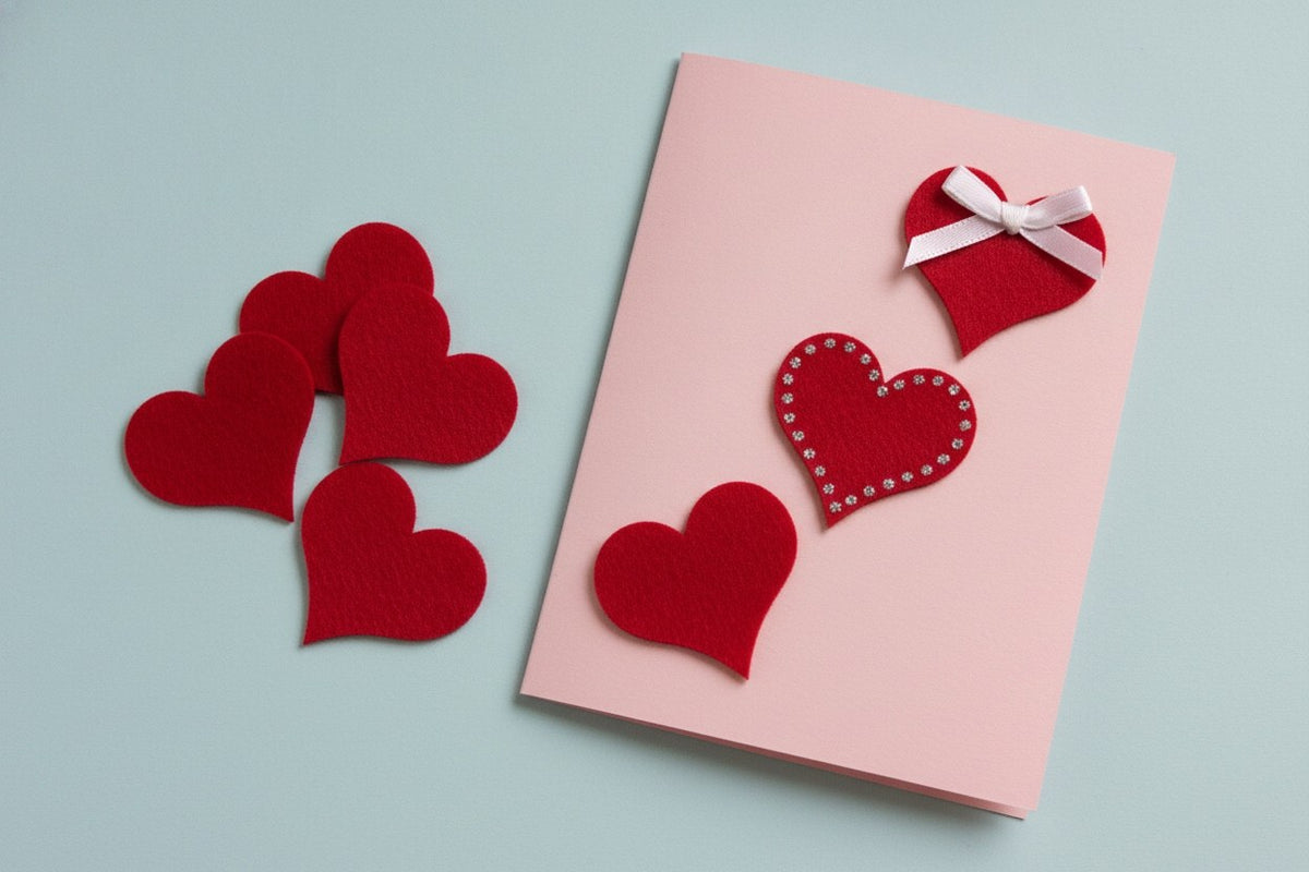 Filz-Herz 6St, 6cm - Kidis Art
