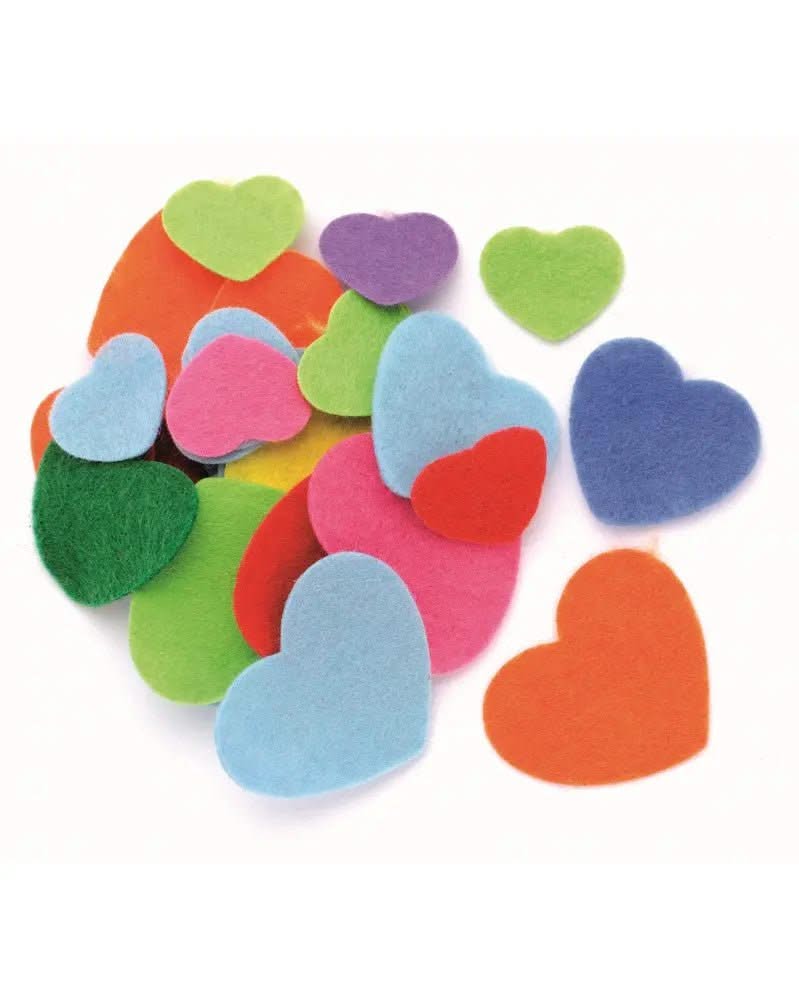 Filz - Herzen 80St, 2.5cm bis 5cm - Kidis Art