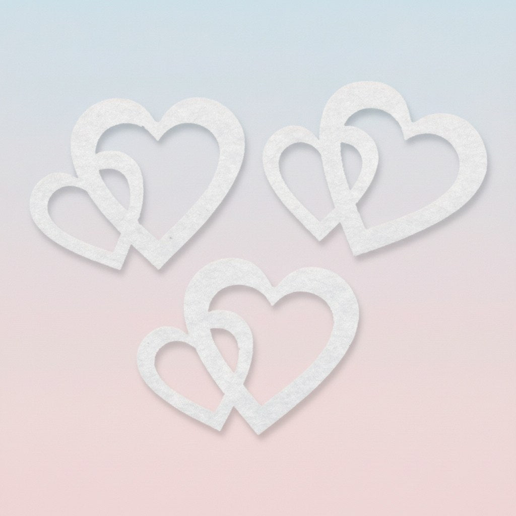 Filz-Herzen, 8St. 5cm - Kidis Art