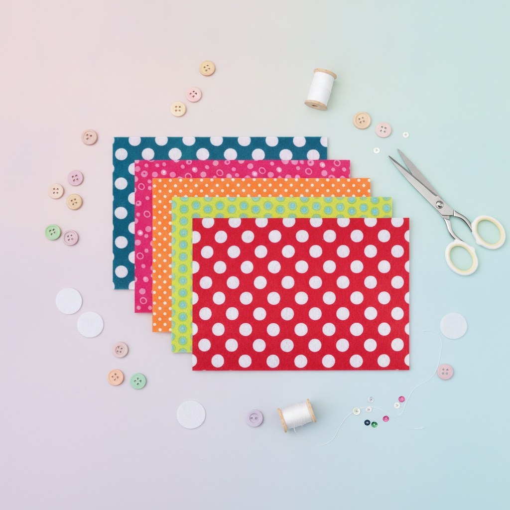 Filz-Packung 5er Set, Kreise 20x30cm - Kidis Art