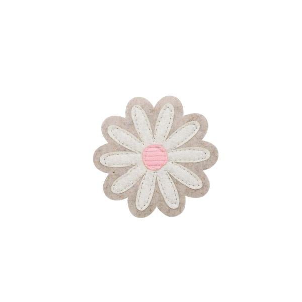 Filzblume, beige/weiss/rosa 10cm - Kidis Art