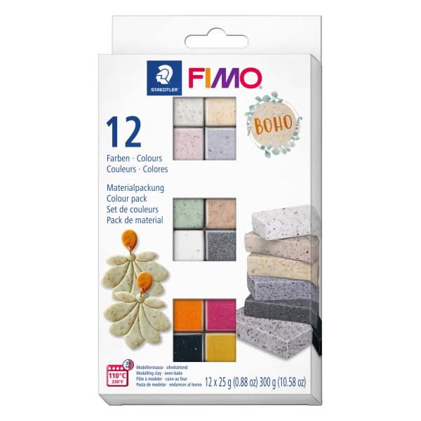 Fimo Colour Pack effect Boho 12 Farben - Kidis Art