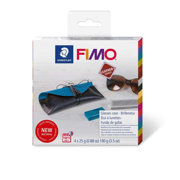 FIMO effect Leather Set Brillenetui - Kidis Art