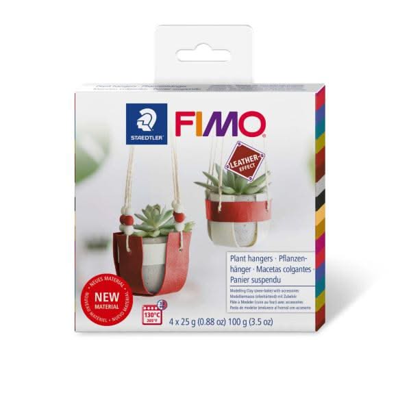 FIMO effect Leather Set Pflanzenhänger - Kidis Art