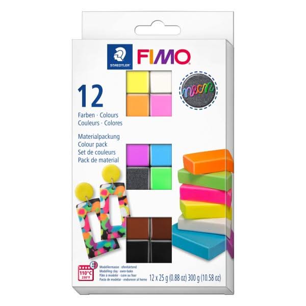 FIMO effect neon Colour Pack 12x25g 12 Farben - Kidis Art
