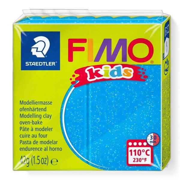 FIMO kids 42g Glitter blau - Kidis Art