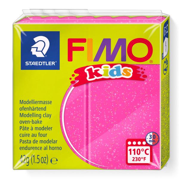 FIMO kids 42g Glitter pink - Kidis Art