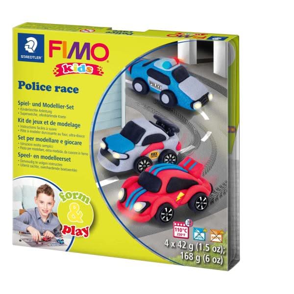 FIMO kids Form & Play Set Police Race - Kidis Art