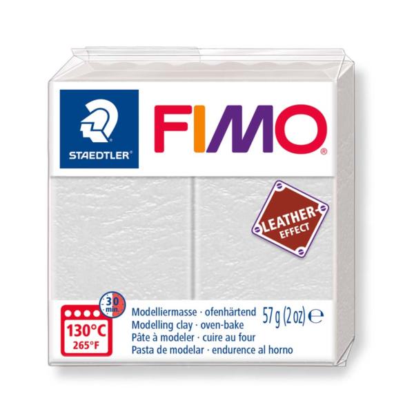 FIMO leather - effect 57g elfenbein - Kidis Art