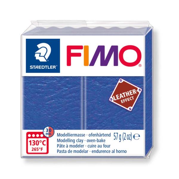 FIMO leather - effect 57g indigo - Kidis Art