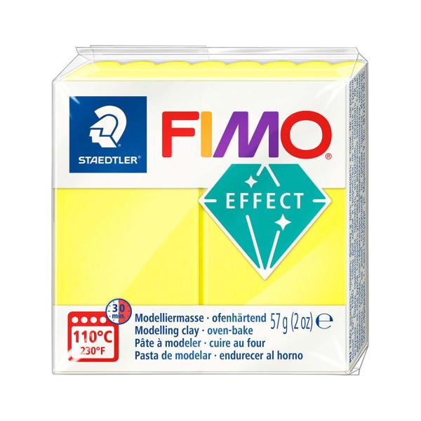 FIMO soft 57g effect neon gelb - Kidis Art