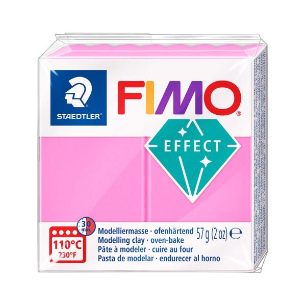 FIMO soft 57g effect neon rosa - Kidis Art