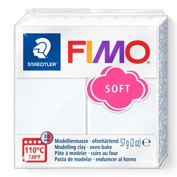 Fimo Soft 57g weiss - Kidis Art