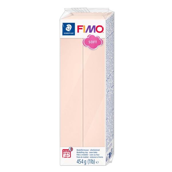 FIMO Soft Großblock 454g Farbe blassrosa - Kidis Art