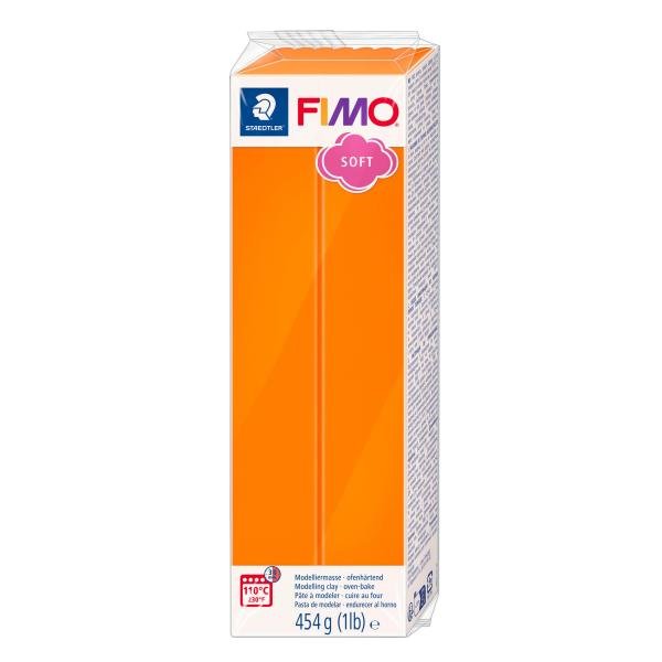 FIMO Soft Großblock 454g Farbe mandarine - Kidis Art
