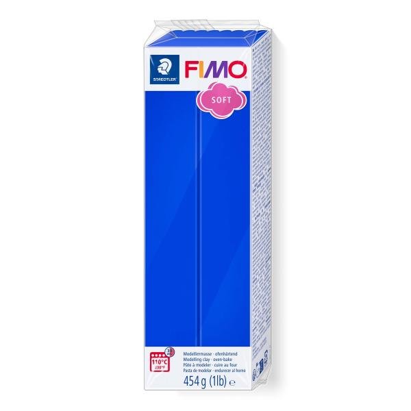 FIMO Soft Großblock 454gr. Farbe brillantblau - Kidis Art