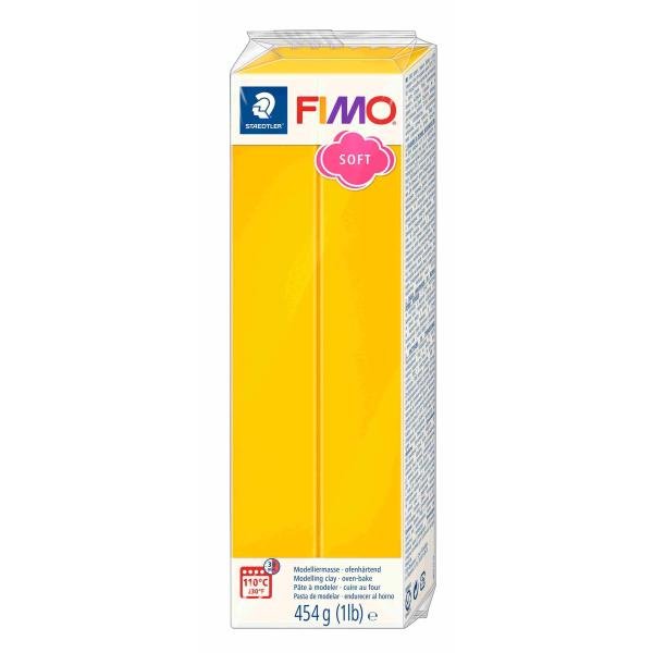 FIMO Soft Großblock 454gr. Farbe sonnengelb - Kidis Art