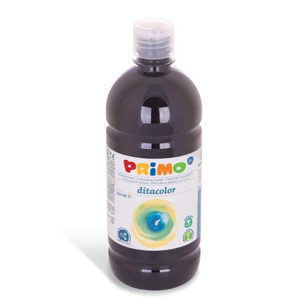 Fingerfarbe Schwarz 750 ml - Kidis Art