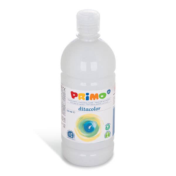 Fingerfarbe Weiß 750ml - Kidis Art