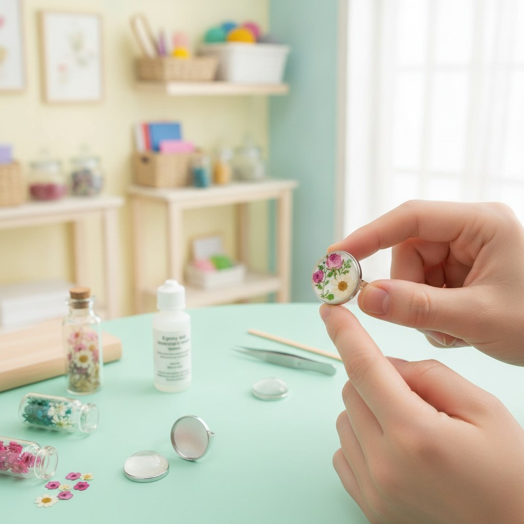 Fingerring rund silberfarben Ø27mm - Kidis Art