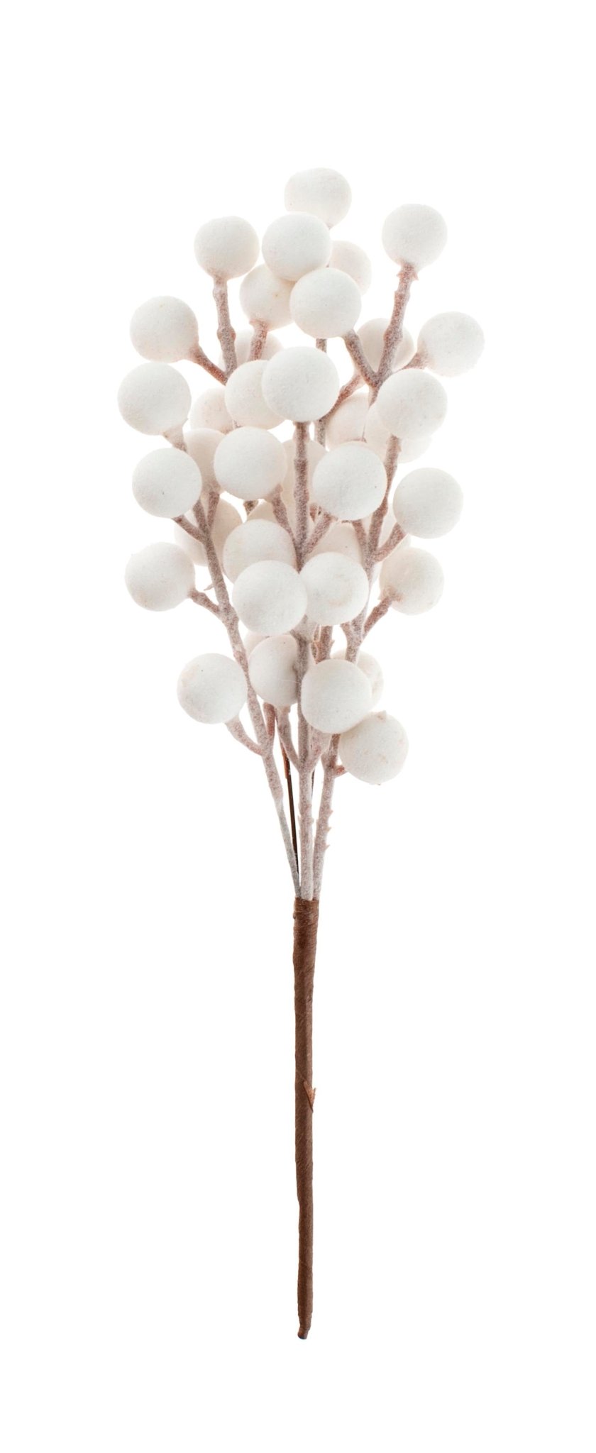 Flocken-Beerenzweig weiss Lg. 23cm - Kidis Art