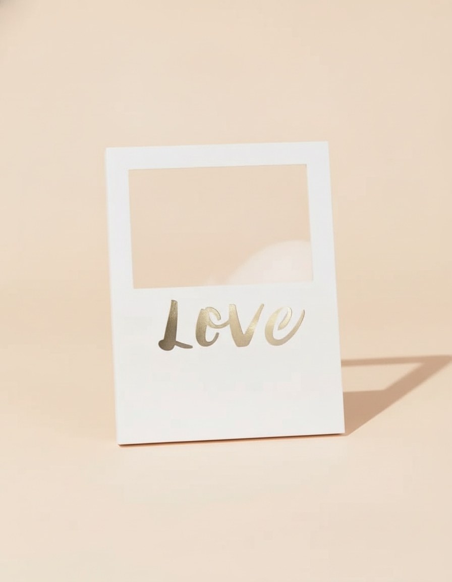 Foto-Rahmen LOVE 23x18x2cm mit Licht Batt: 3x AAA Pappe - Kidis Art
