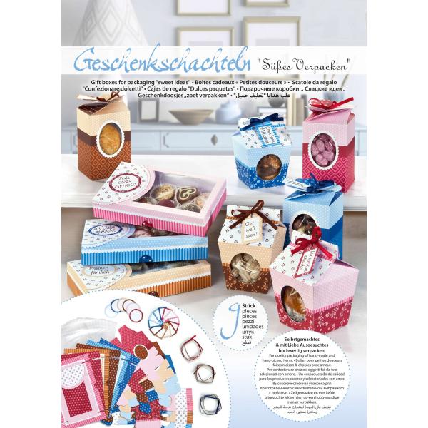Geschenk-Schachteln, 9 Stück "Süsses Verpacken", - Kidis Art