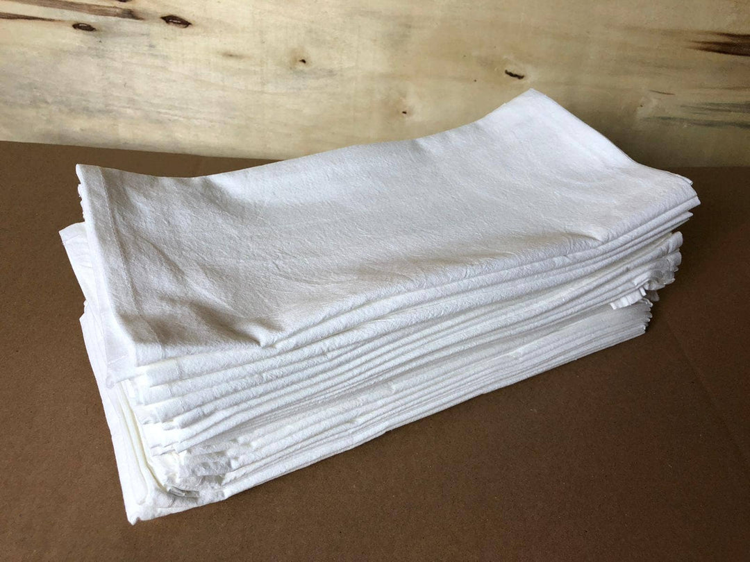 Geschirrtücher, 48 x 71 cm, 100 % Baumwolle: Weiss zum bemalen - Kidis Art