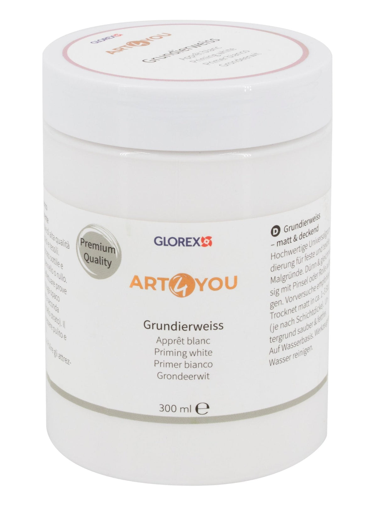 Gesso / Grundierweiss 300ml, Premium Qualtiät - Kidis Art