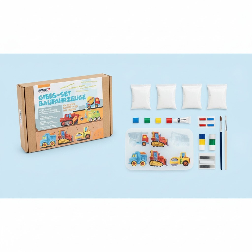 Giess-Set Baufahrzeuge - Kidis Art