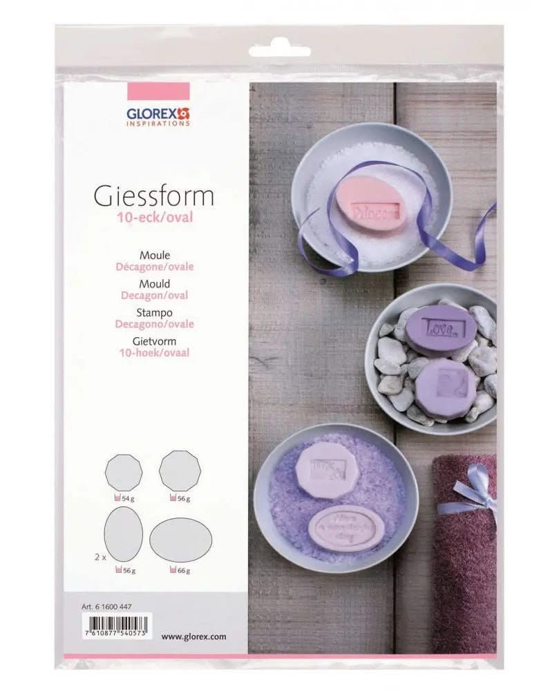 Giessform 10-eck/oval - Kidis Art