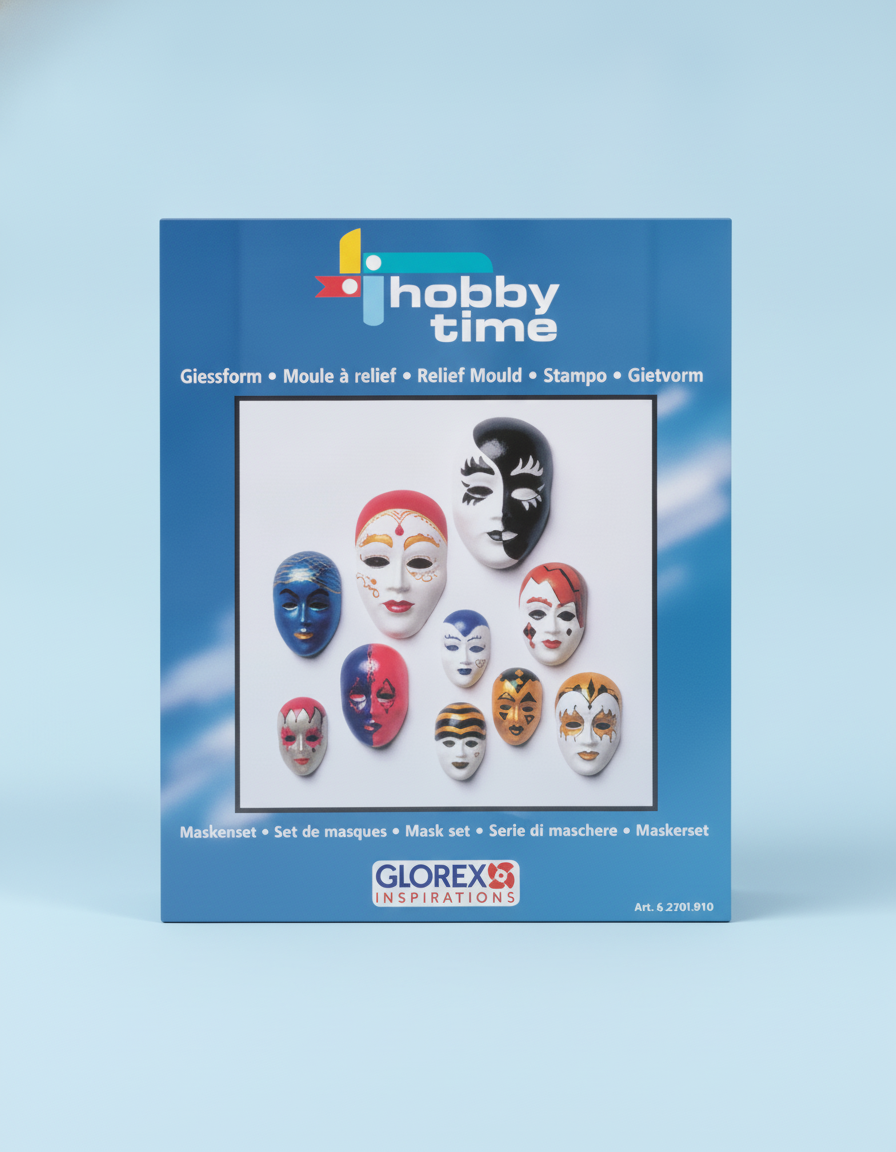 Giessform Masken-Set 10-tlg. - Kidis Art