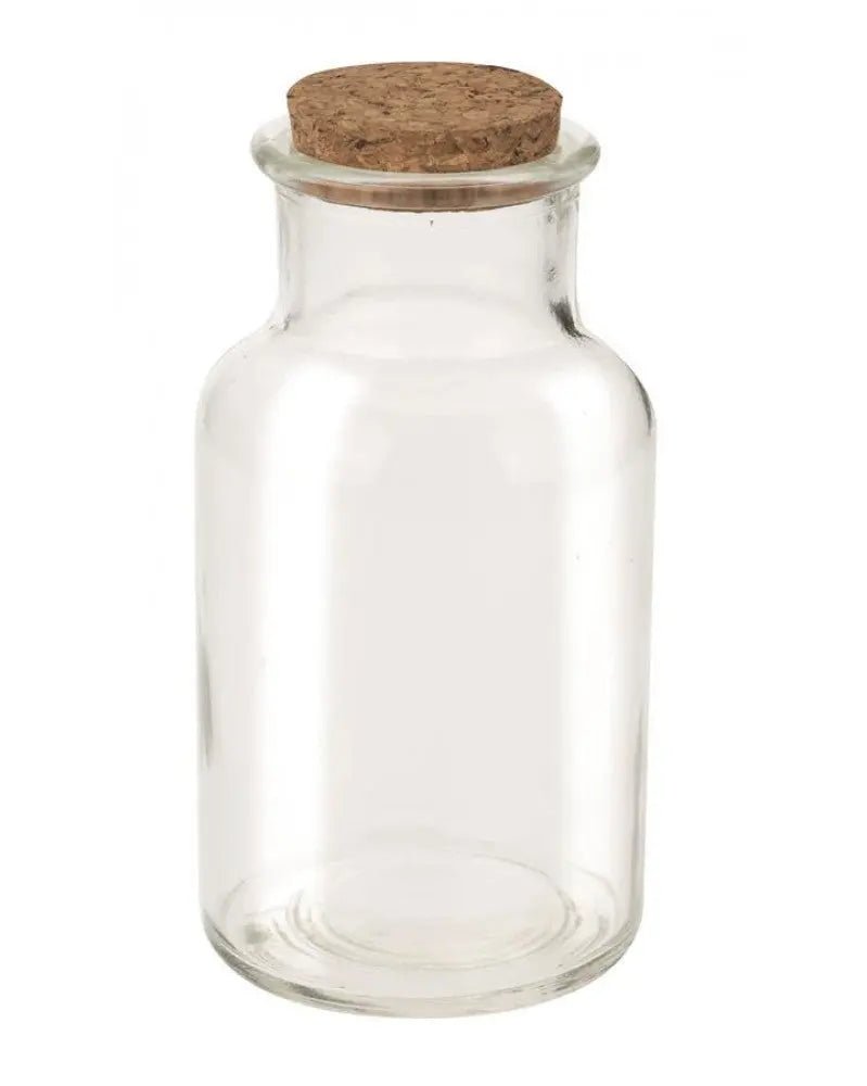 Glasflasche mit Korken 260ml, 6,5x12,5cm - Kidis Art
