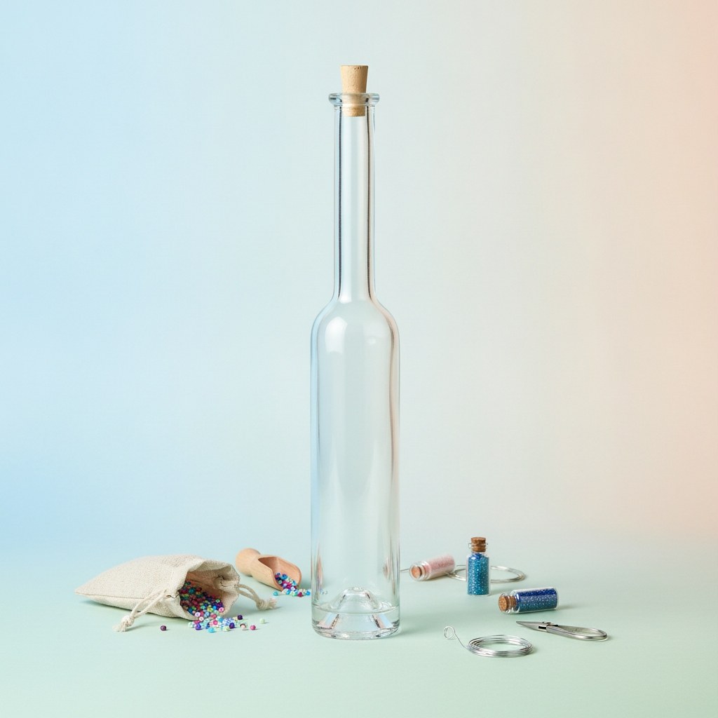 Glasflasche schlank 100ml - Kidis Art