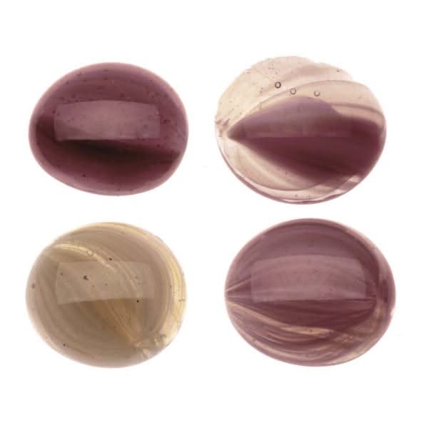 Glasnuggets 200g 20mm mix lila - Kidis Art