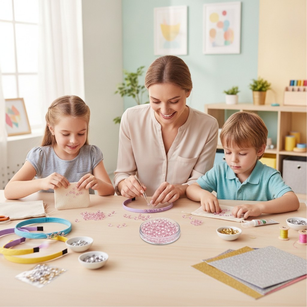 Glasschliffperle 6mm 50St rosa - Kidis Art