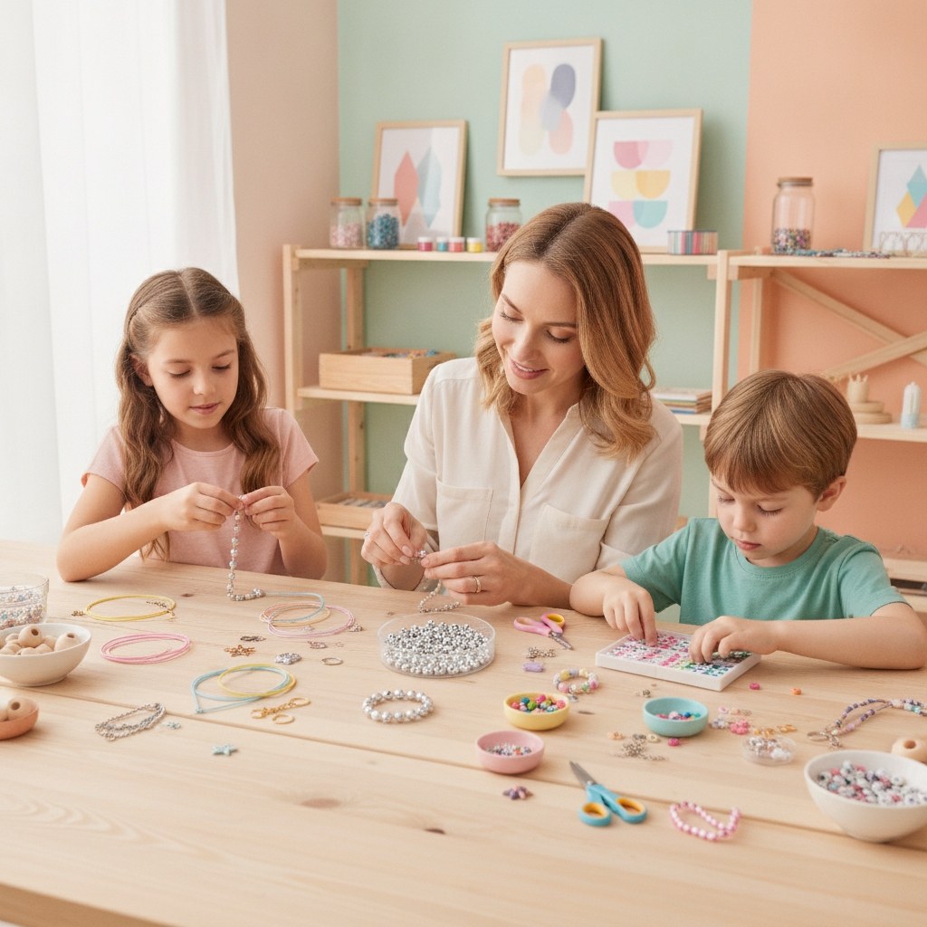 Glasschliffperle 6mm 50St silberfarben - Kidis Art