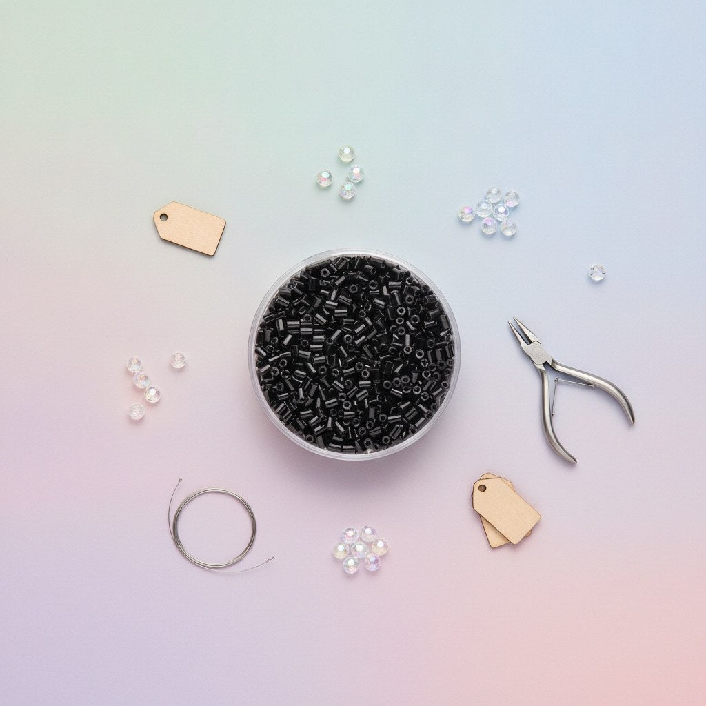 Glasstifte 2,0mm schwarz 17g - Kidis Art