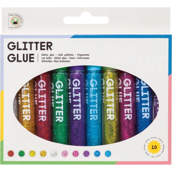 Glitter Glue 10 Stifte - Kidis Art