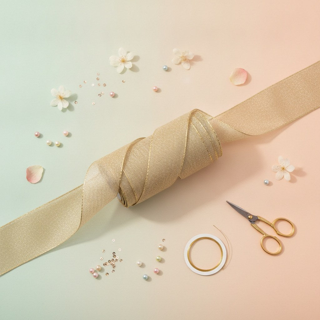 Glitterband gold 25mm 5m - Kidis Art